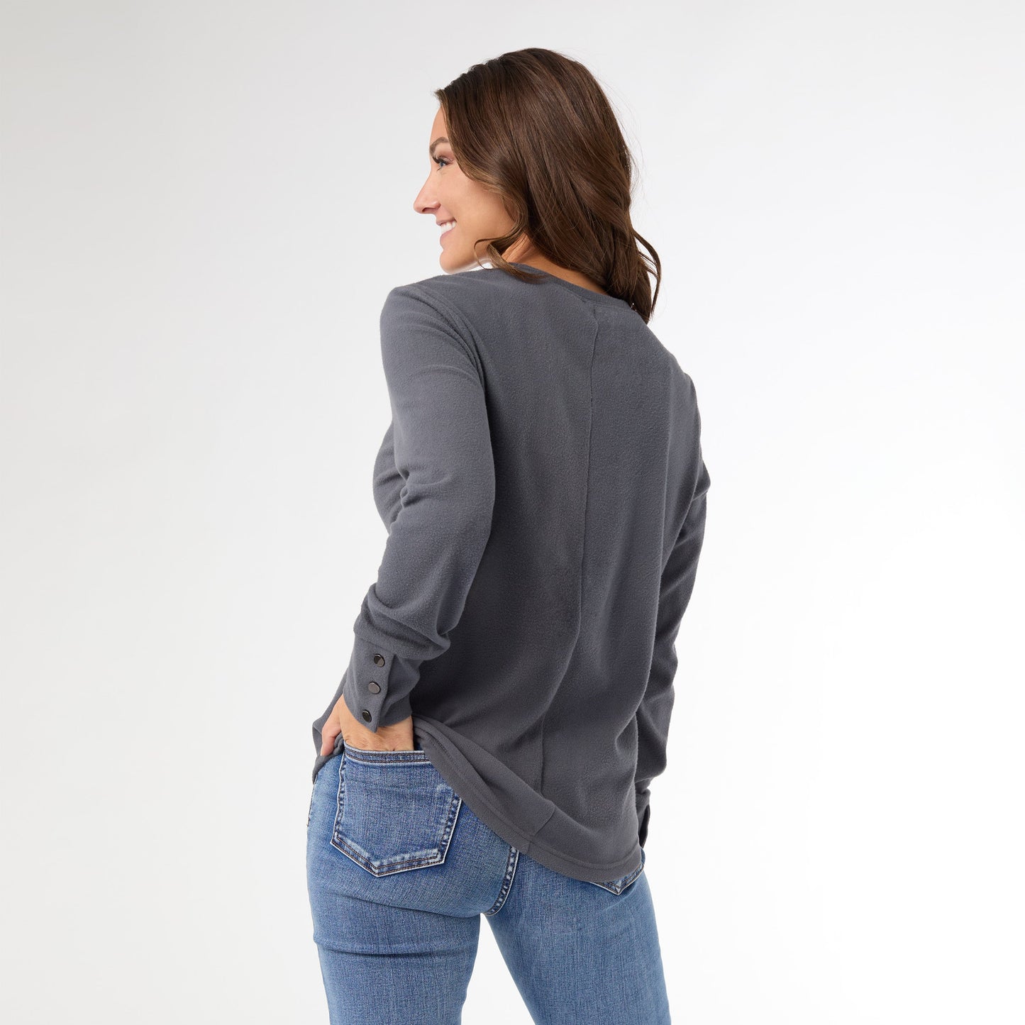Alexis Super Soft Top with Snap Cuff