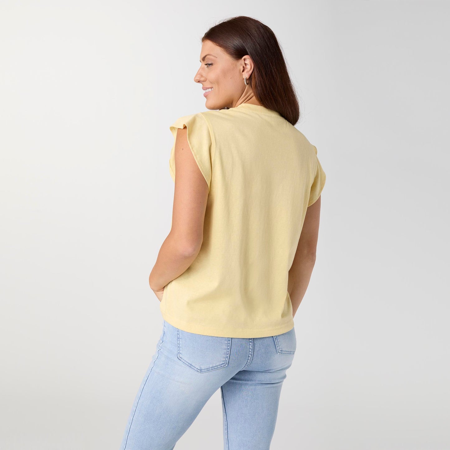 Lilly Ruffle Cap Sleeve Top - Final Sale