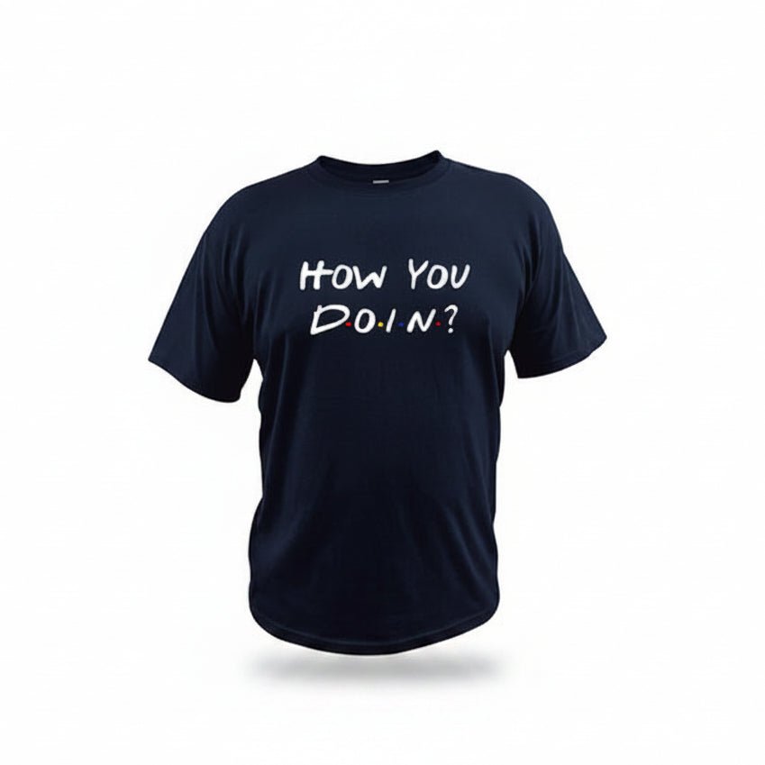 Men’s Fitted How You Doin Graphic T-Shirt - Image 3