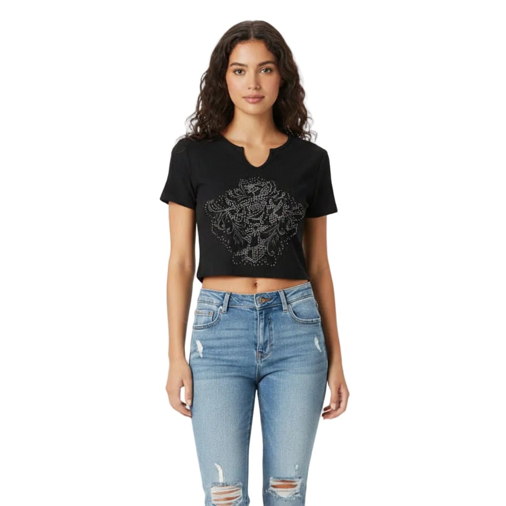 Women’s Cropped T-Shirt – Trendy American Vintage Style - Image 2