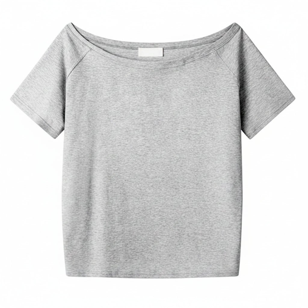 Women’s Loose Asymmetric Off-Shoulder Top - Image 3