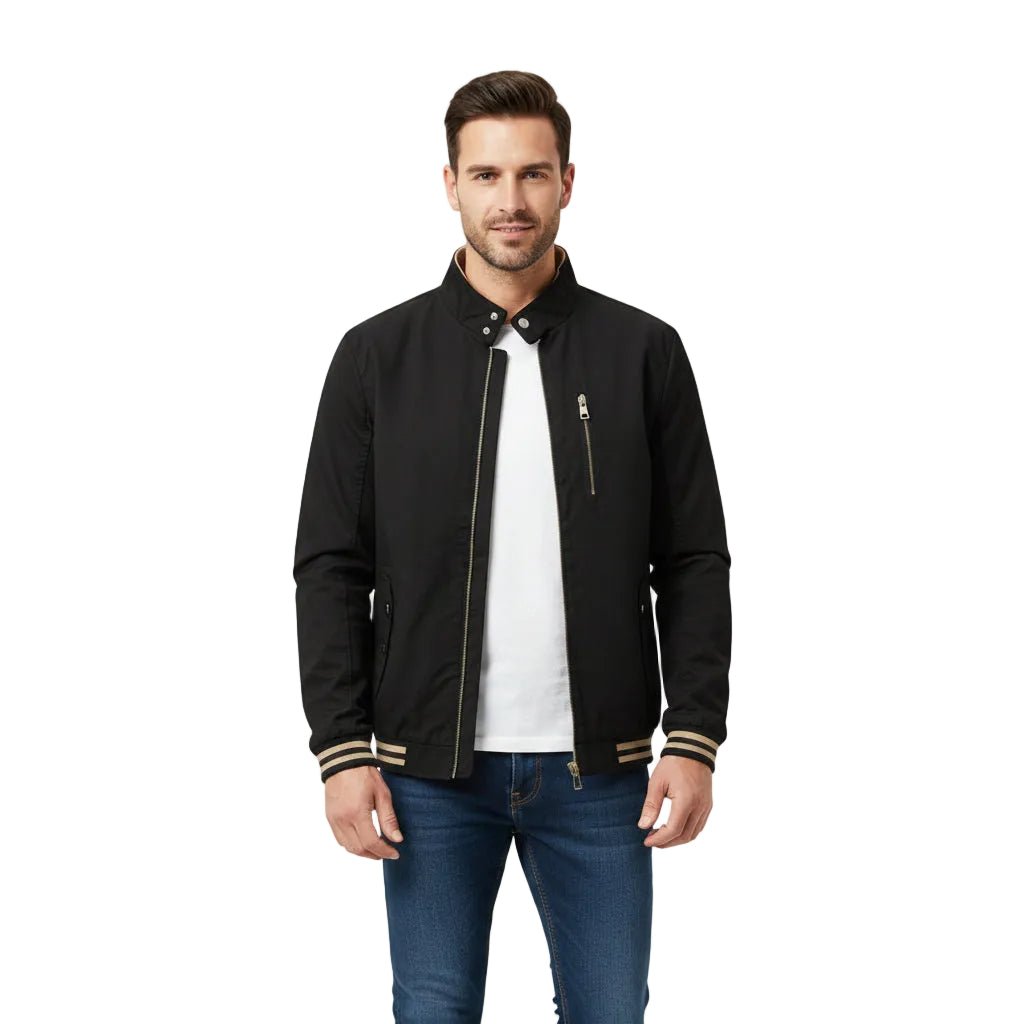 Men’s Casual Washed Cotton Mid-Season Jacket