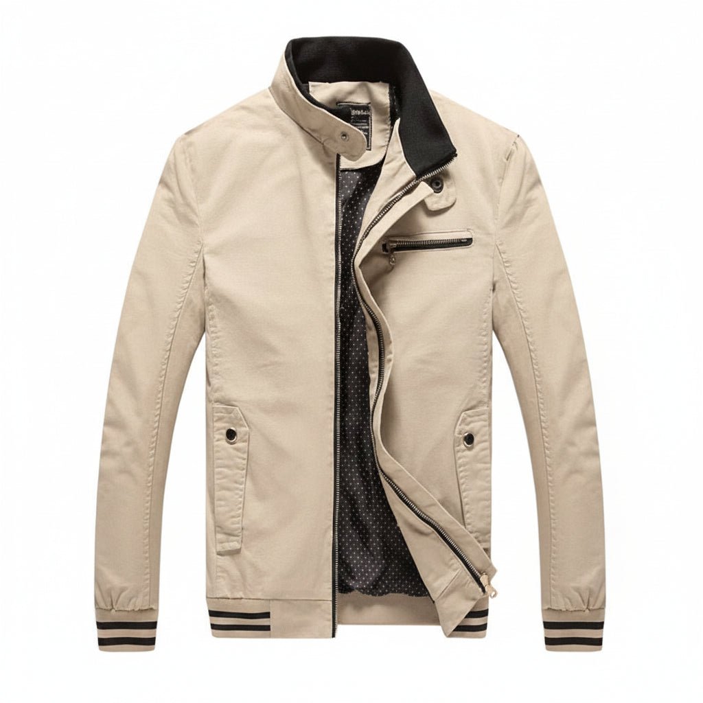 Men’s Casual Washed Cotton Mid-Season Jacket - Image 2